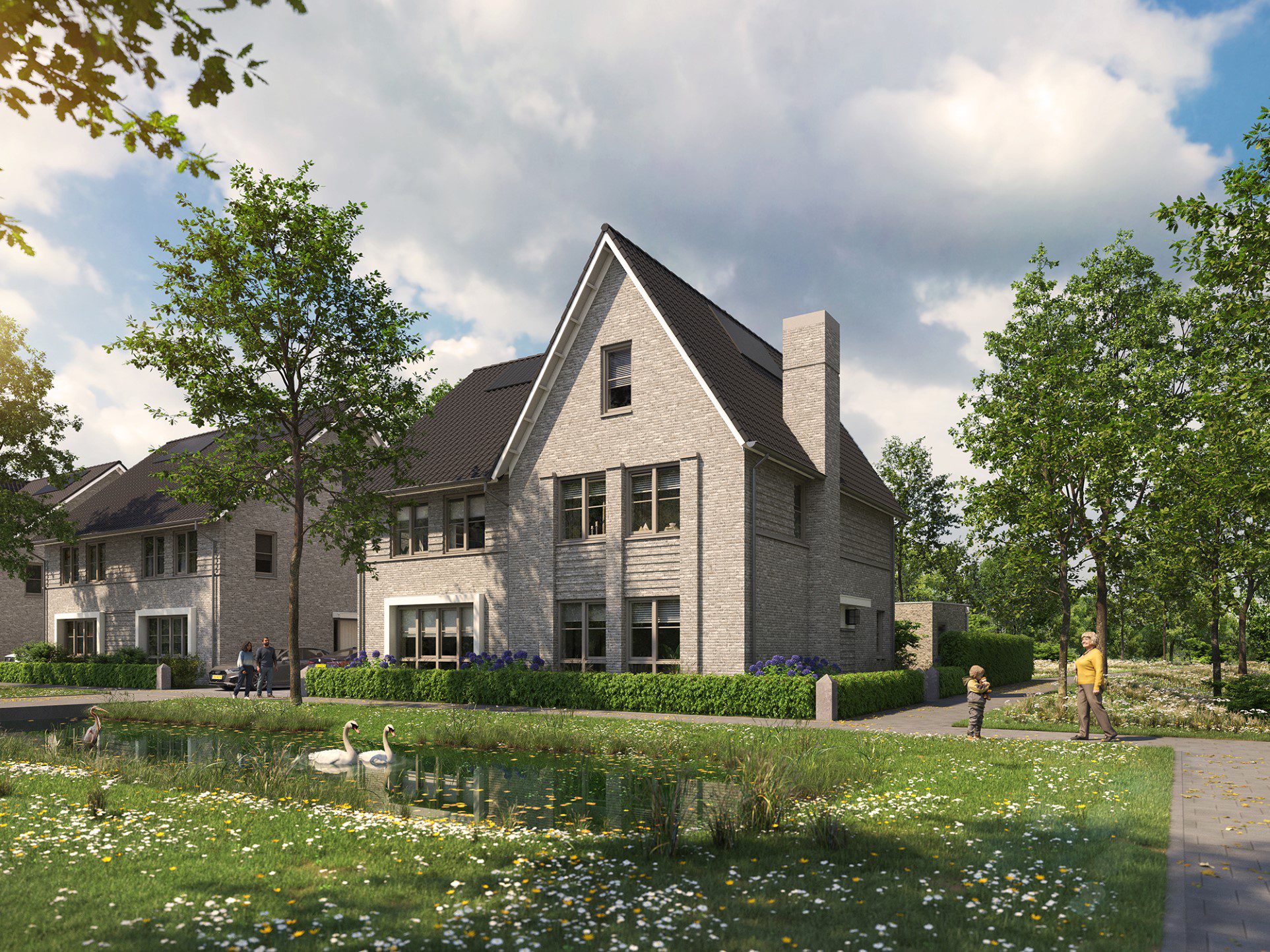 De Beekse Dreef Gelderakkers 2 Hilvarenbeek impressie Twee-onder-een-kapwoning XL Zilverreiger Purperreiger